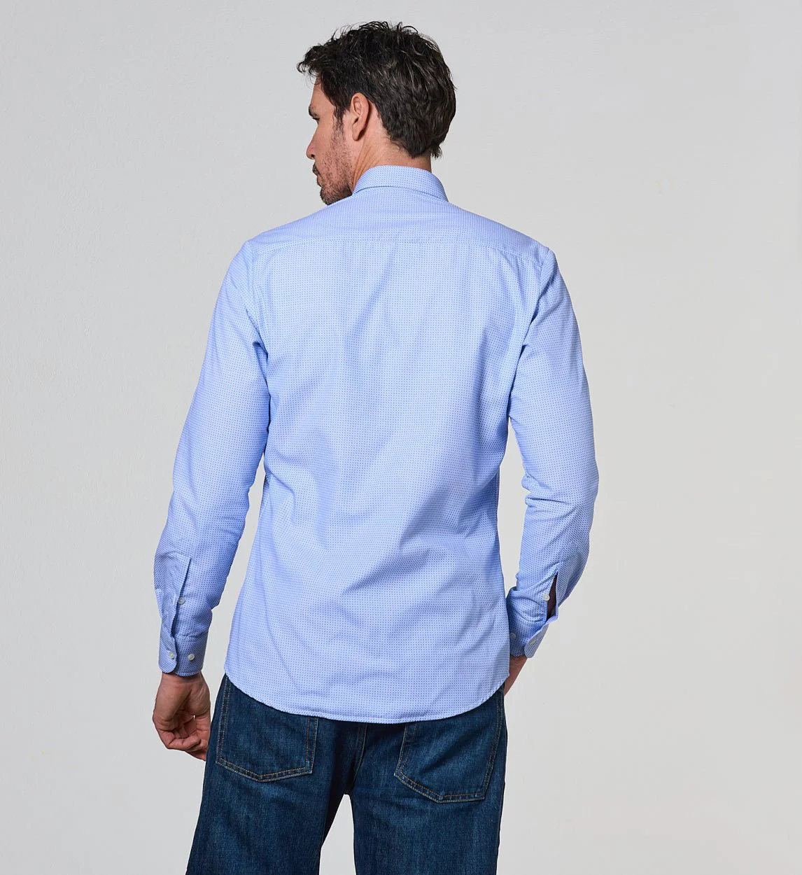 Camisa Antisudor Casual Milán Celeste - Image 5