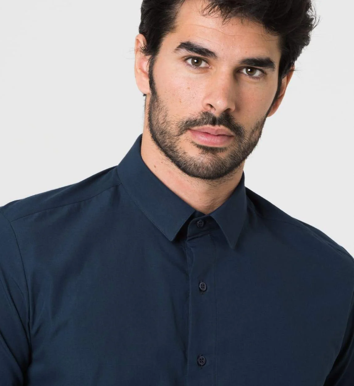 Camisa Antisudor Business Azul Marino - Image 4