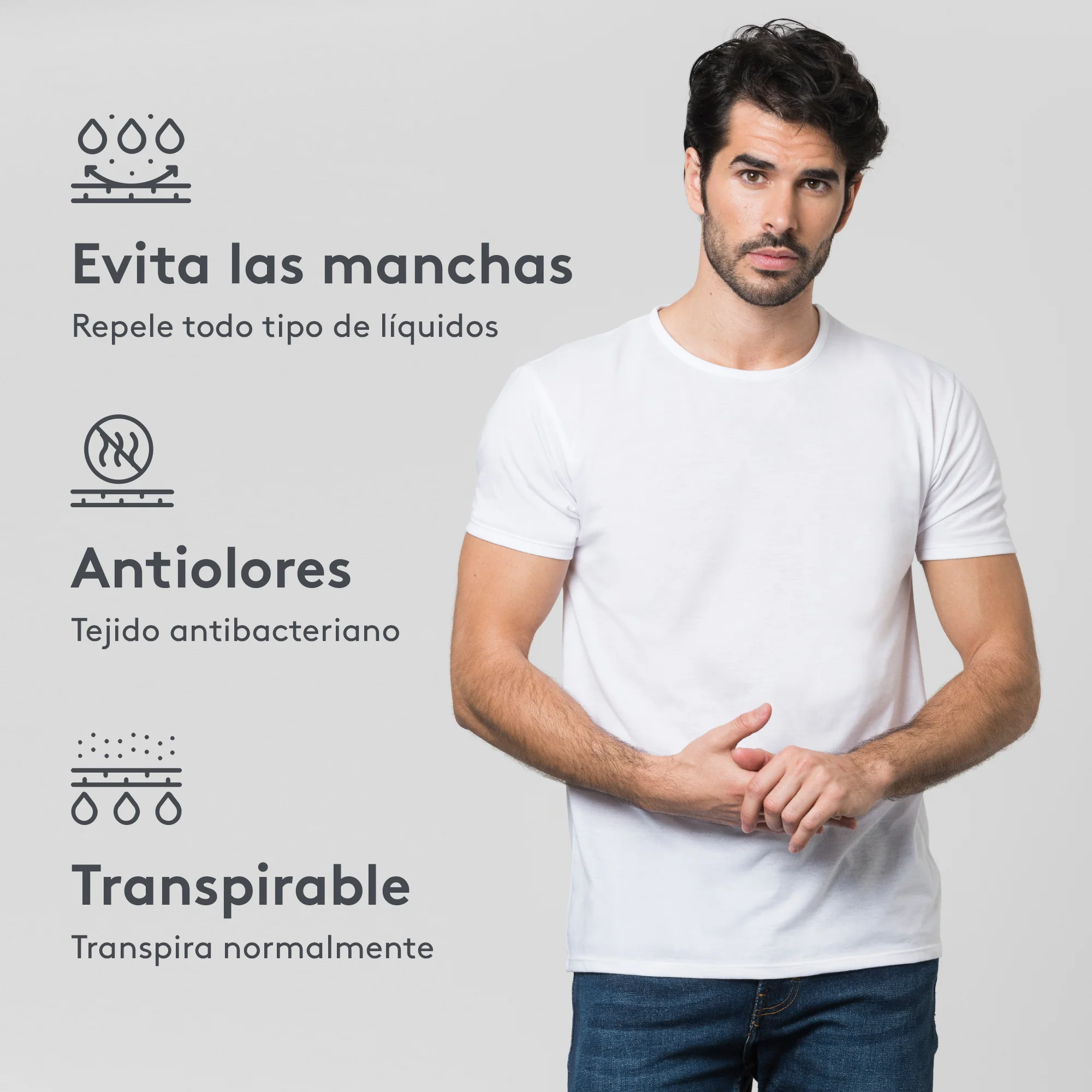 Pack 3 Camisetas Blanco - Image 5